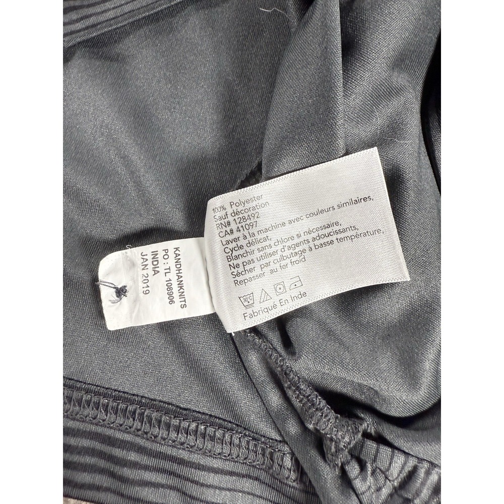 Greg Norman PlayDry Polo Shirt Gray Striped Short Sleeve Golf Performance Mens L - Picture 8 of 8